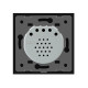 Сенсорний радіокерований вимикач 2 сенсора для ролет електрокарнізов воріт чорний скло