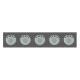 Умный сенсорный ZigBee выключатель 10 сенсоров (2-2-2-2-2) серый стекло