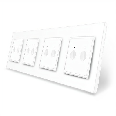 Сенсорный выключатель Sense 8 сенсоров (2-2-2-2) белый стекло