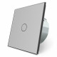 Сенсорная кнопка 1 сенсор Импульсный выключатель Мастер кнопка серый стекло