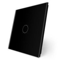 Сенсорная панель для выключателя 1 сенсор (1) черный стекло