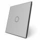 Сенсорная панель для выключателя 1 сенсор (1) серый стекло
