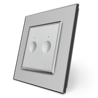 Сенсорный выключатель Sense 2 сенсора серый