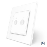 Сенсорный радиоуправляемый выключатель Sense 2 сенсора белый