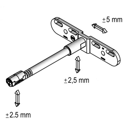 Полкодержатель серии 113 L=150 мм