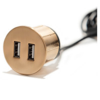 Вбудований USB-порт Versapick 2 USB (5v) круглий золото