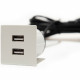 Встраиваемый USB-порт Versapick 2 USB (5v) квадратный матовый белый