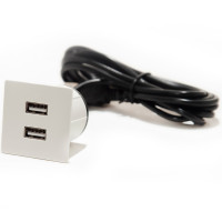 Вбудований USB-порт Versapick 2 USB (5v) квадратний матовий білий