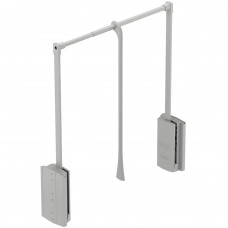Гардеробный лифт (пантограф) 10 кг 440-610 мм серый/серая штанга