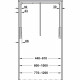 Гардеробний ліфт (пантограф) 10 кг 440-610 мм білий/біла штанга