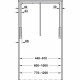 Гардеробный лифт (пантограф) 10 кг 440-610 мм белый/белая штанга