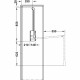 Гардеробний ліфт (пантограф) 10 кг 440-610 мм чорний/чорна штанга