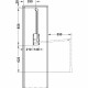 Гардеробный лифт (пантограф) 10 кг 770-1200 мм черный/черная штанга