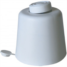 Меблева ніжка регульована чашка пластикова H=48-60 мм 50 кг біла