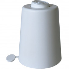 Меблева ніжка регульована чашка пластикова H=67-80 мм 50 кг біла