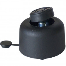 Меблева ніжка регульована чашка пластикова H=27-39 мм 50 кг чорна