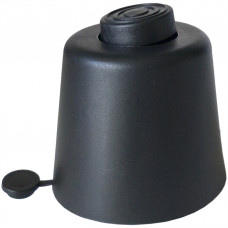 Меблева ніжка регульована чашка пластикова H=48-60 мм 50 кг чорна