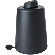 Меблева ніжка регульована чашка пластикова H=67-80 мм 50 кг чорна