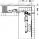 Комплект фурнітури для поворотно-висувних дверей Hawa Folding Concepta 25 правий, ширина 1420 мм, H=1851-2600 мм