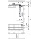 Комплект фурнітури для поворотно-висувних дверей Hawa Folding Concepta 25 правий, ширина 1420 мм, H=1851-2600 мм