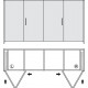 Комплект фурнітури для поворотно-висувних дверей Hawa Folding Concepta 25 лівий, ширина 1420 мм, H=1851-2600 мм