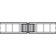 Комплект фурнитуры для поворотно-выдвижных дверей Hawa Folding Concepta 25 левый, ширина 1420 мм, H=1851-2600 мм