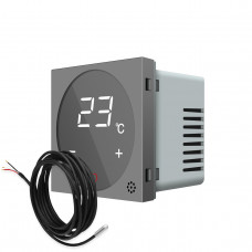 Механизм терморегулятор с внешним датчиком температуры для теплых полов серый