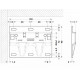 Монтажная планка 807 AS XL для навешивания шкафов 120х90 мм сталь оцинкованная