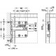 Навіс 807 RV під запресування із прихованим корпусом (4 мм) для висувних ящиків (навантаження 240 кг на пару) лівий