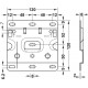 Монтажная планка для навешивания шкафов 120х120 мм