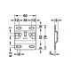 Монтажна планка для навішування шаф 60х70 мм