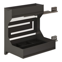 Полка выдвижная Ikona 450 мм на секцию глубиной 500 мм Ardesia левая