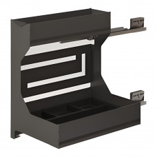 Полка выдвижная Ikona 450 мм на секцию глубиной 500 мм Ardesia левая