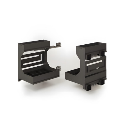 Полка выдвижная Ikona 450 мм на секцию глубиной 500 мм Ardesia левая