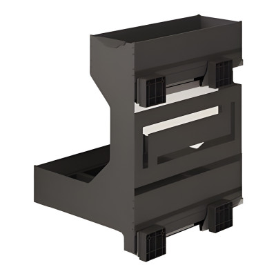 Полка выдвижная Ikona 450 мм на секцию глубиной 500 мм Ardesia левая