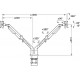 Тримач монітора 17-32" з двома важелями на 2-9 кг сталь чорний