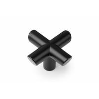 Ручка-кнопка EQUIS черная матовая