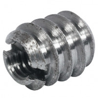 Муфта загвинчувана M4 8x8 мм з різьбленням та шліцом сталь оцинкована