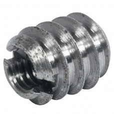 Муфта ввинчиваемая M4 8x8 мм с резьбой и шлицем сталь оцинкованная