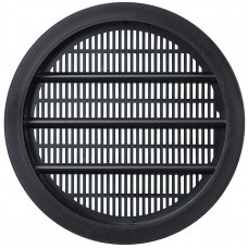 Вентиляционная решетка круглая d65 мм черная пластиковая