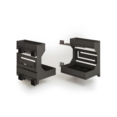 Полка выдвижная Ikona 450 мм на секцию глубиной 500 мм Ardesia правая