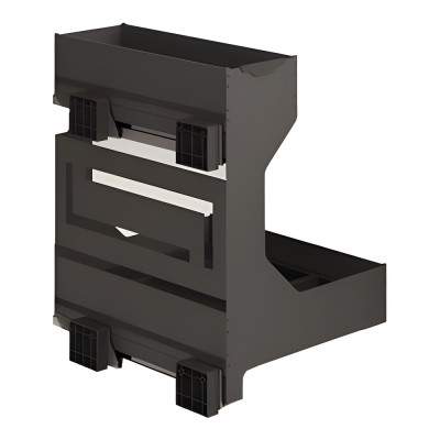 Полка выдвижная Ikona 450 мм на секцию глубиной 500 мм Ardesia правая