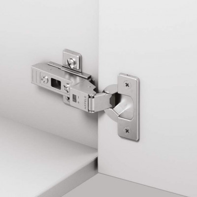 Петля напівнакладна без пружини Metalla 540 SM 110° 45/9.5 сталь чорна