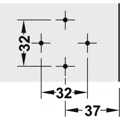 Монтажна планка хрестоподібна під шуруп Metalla 540 SM H0 сталь нікельована