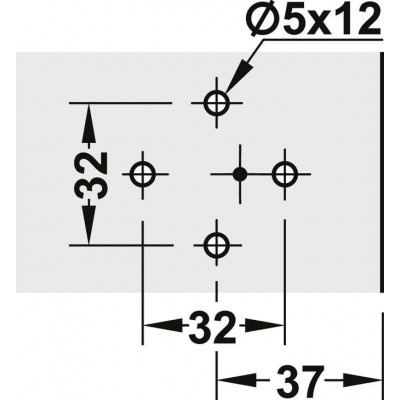 Монтажна планка хрестоподібна під єврошуруп Metalla 540 SM H2 сталь нікельована