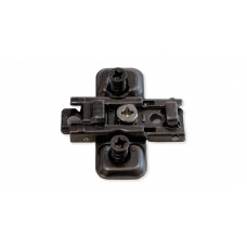 Монтажна планка хрестоподібна під єврошуруп Metalla 540 SM H0 сталь чорна