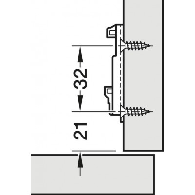 Монтажна планка пряма під шуруп Metalla 540 SM H0 сталь чорна