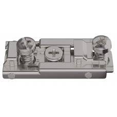 Монтажна планка пряма під єврошуруп Metalla 540 SM H0 сталь нікельована