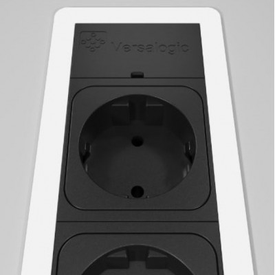 Розетковий модуль Versaframe 3.0 на 3 розетки + 1 USB 5V(A+C) білий