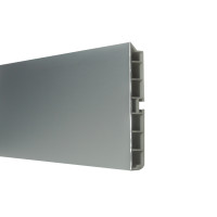 Цоколь ПВХ H=100 мм L=4 м со скрытым уплотнителем